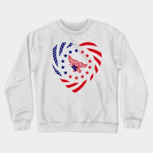 Independent Murican Patriot Flag Series (Heart) Crewneck Sweatshirt